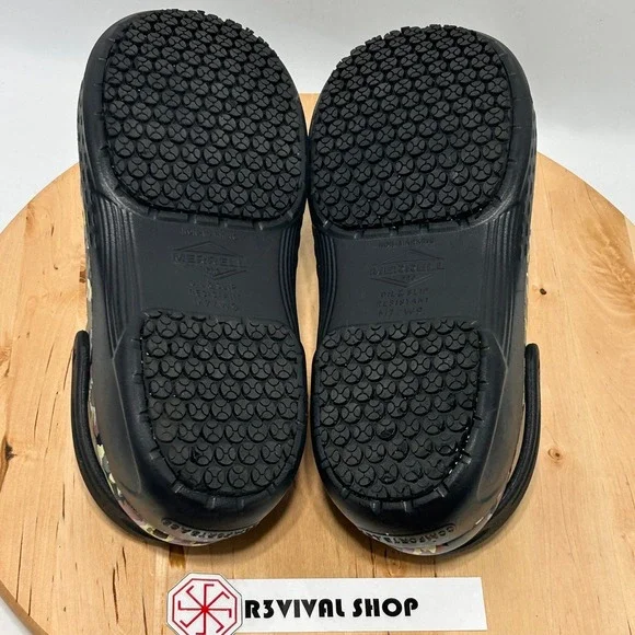 Merrell Encore Service Pro Women's Green Floral Slip On Clogs - Size W9 - Picture 10 of 10